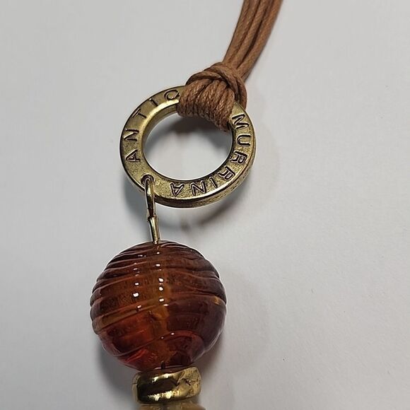 Antic Murrina Elegant Multi-Color Glass Beaded Necklace - Picture 2 of 7